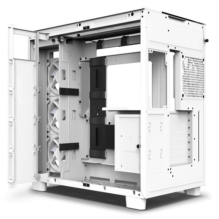 NZXT H9 Elite RGB White Dual-Chamber ATX PC Case