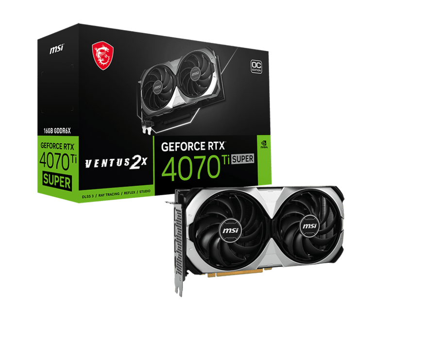 MSI RTX 4070 Ti SUPER Ventus 2X OC 16GB Graphics Card