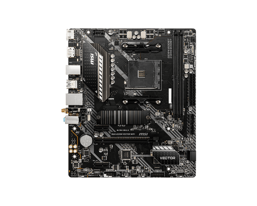 MSI MAG A520M Vector WIFI Micro ATX AM4 Motherboard