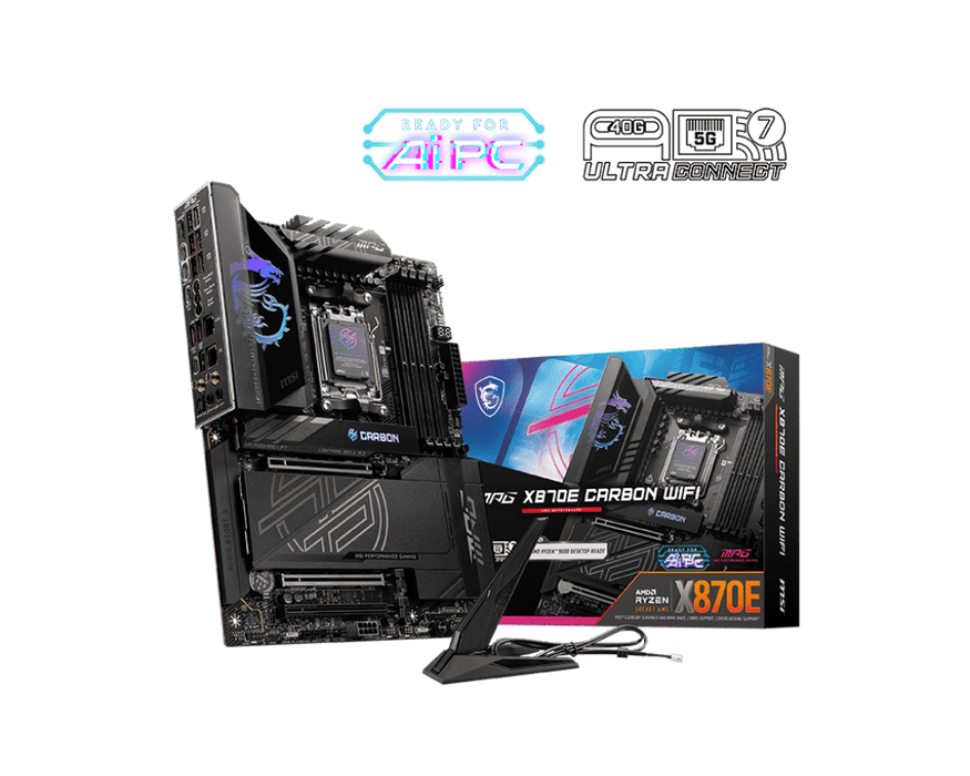 MSI MPG X870E CARBON WIFI ATX AM5 Motherboard