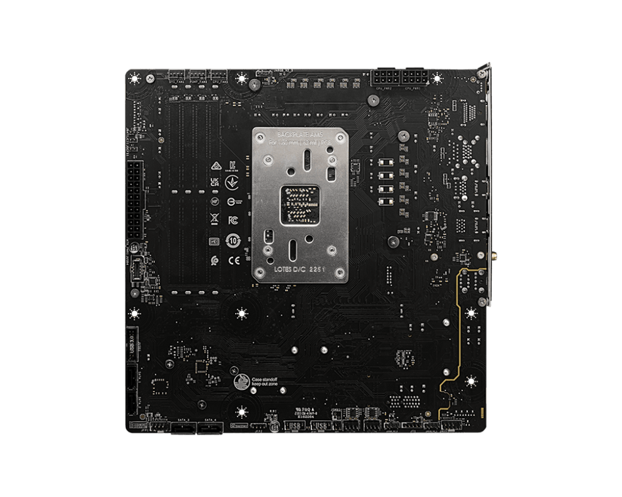 MSI B650M Project Zero mATX AM5 Motherboard