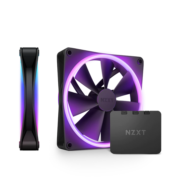 NZXT F140 RGB DUO Black 140mm PWM Twin Pack