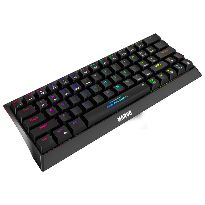 Marvo Scorpion KG962W Wireless RGB 60% Red Switch Keyboard