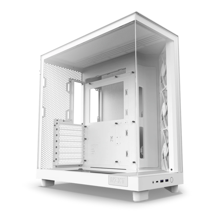 NZXT H6 Flow White Dual Chamber ATX Case