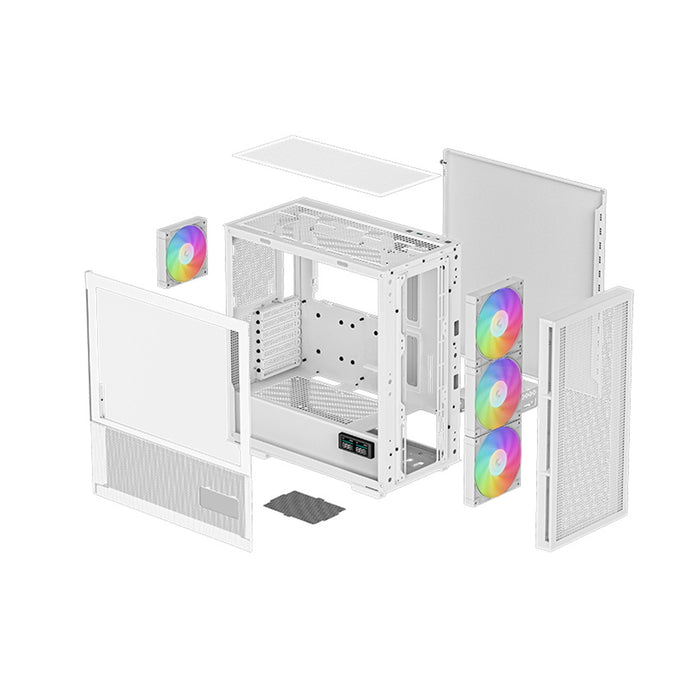 Deepcool CH560 Digital WH Mesh White ATX PC Case