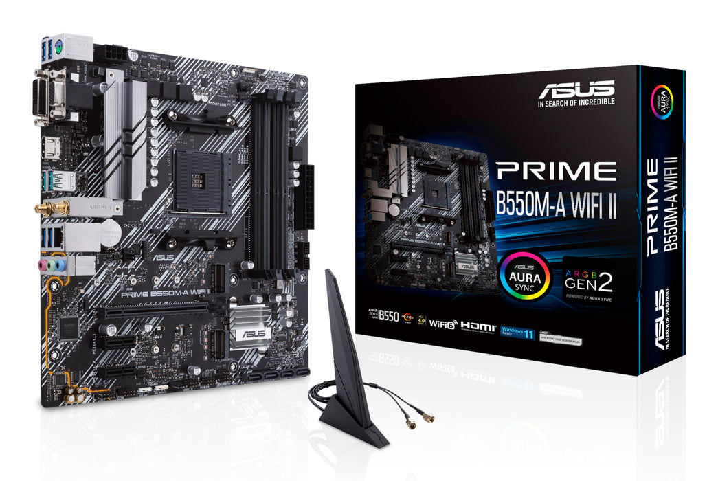 ASUS PRIME B550M-A WIFI II Micro-ATX AM4 Motherboard