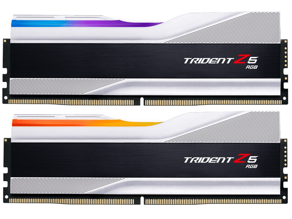 32GB (2x16GB) DDR5 7200MHZ CL34 G.Skill Trident Z5 Silver RGB RAM