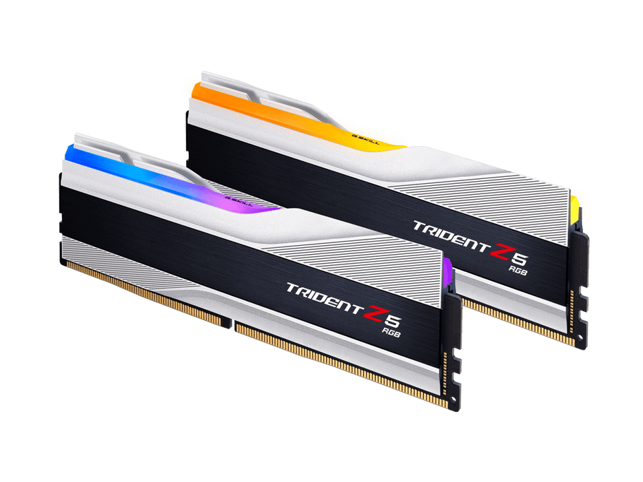 32GB (2x16GB) DDR5 7200MHZ CL34 G.Skill Trident Z5 Silver RGB RAM