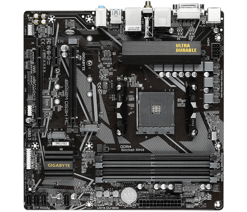 Gigabyte B550M DS3H AC Micro ATX AM4 Motherboard