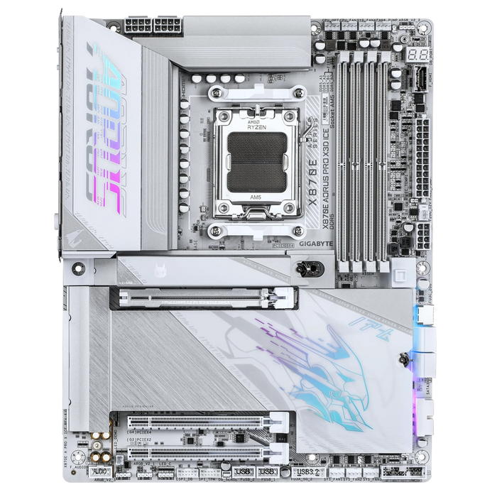 Gigabyte X870E Aorus Pro X3D Ice ATX AM5 Motherboard