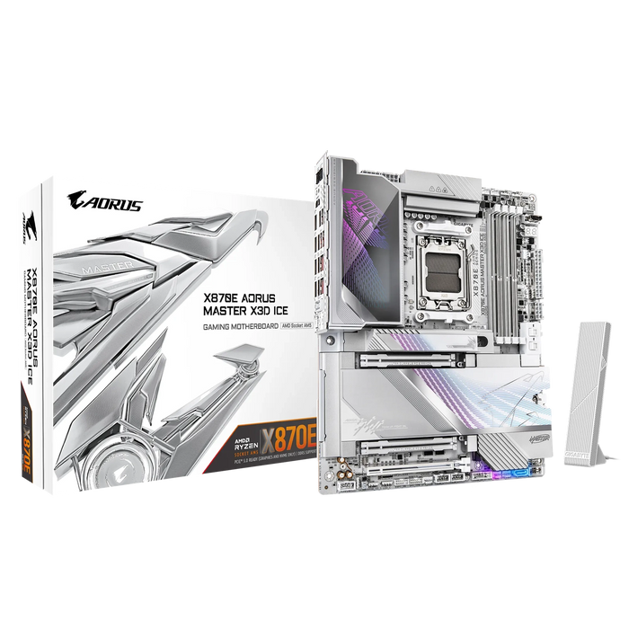 Gigabyte X870E Aorus Master X3D Ice ATX AM5 Motherboard
