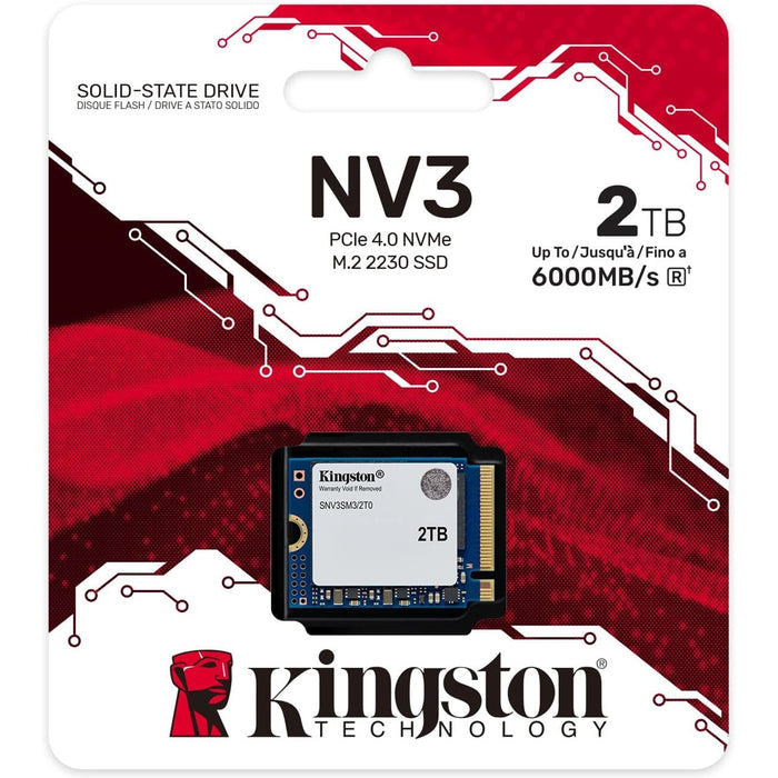 2TB Kingston NV3 2230 PCIe 4.0 NVMe M.2 SSD