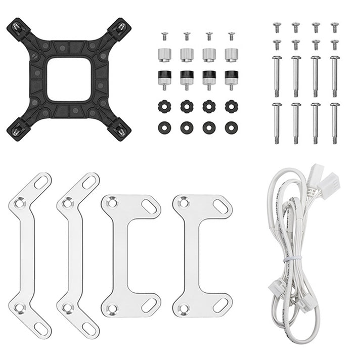 DeepCool LM240 IPS Display 240mm AIO White Liquid Cooler