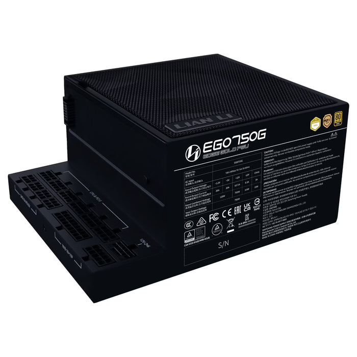 750W Lian Li Edge ATX 3.1 Gold Modular PSU Black