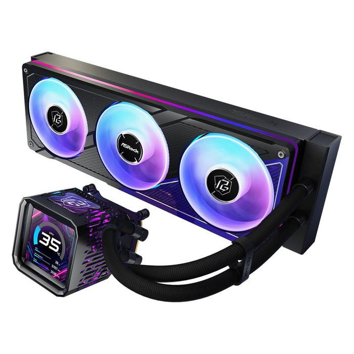 ASRock Phantom Gaming 360mm LCD AIO Liquid Cooler
