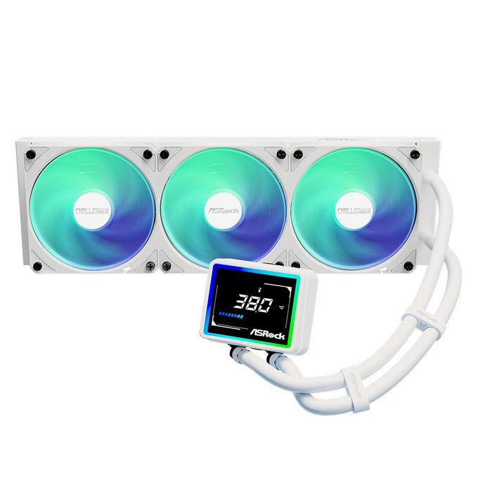 ASRock Challenger 360 Digital White AIO Liquid CPU Cooler