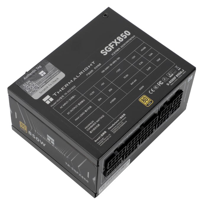 850W Thermalright SGFX-850 ATX 3.1 Gold Modular SFX PSU