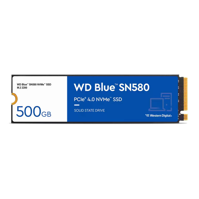 500GB WD Blue SN580 PCIE 4.0 NVMe M.2 SSD