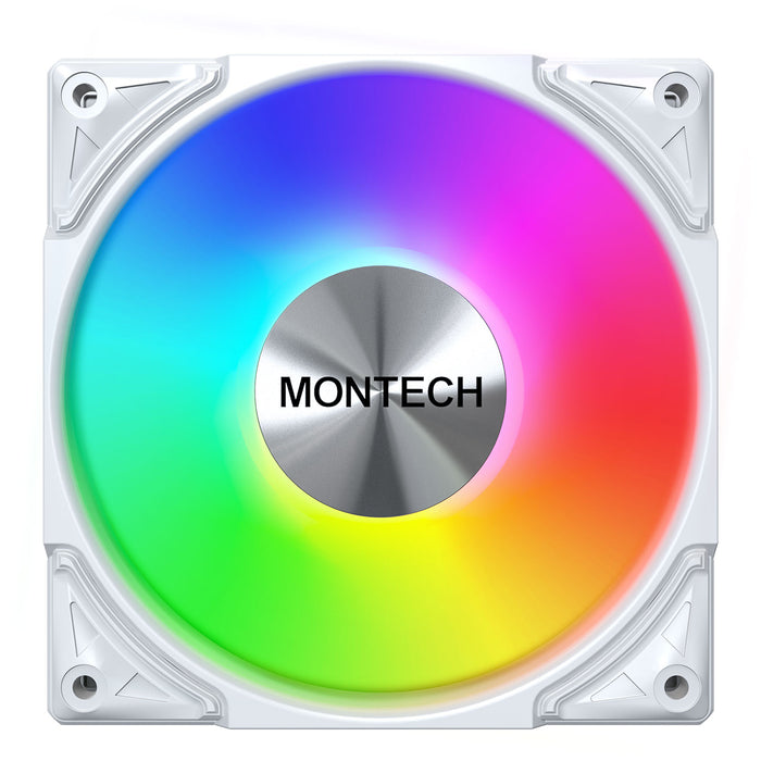 Montech Metal Pro 12 ARGB 120mm White PWM Fan