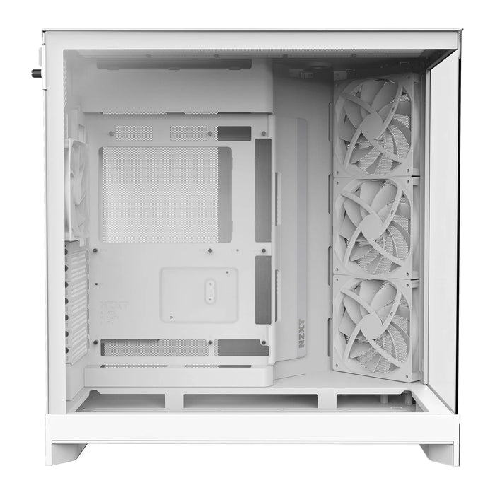 NZXT H9 Flow 2025 White ATX Dual Chamber PC Case