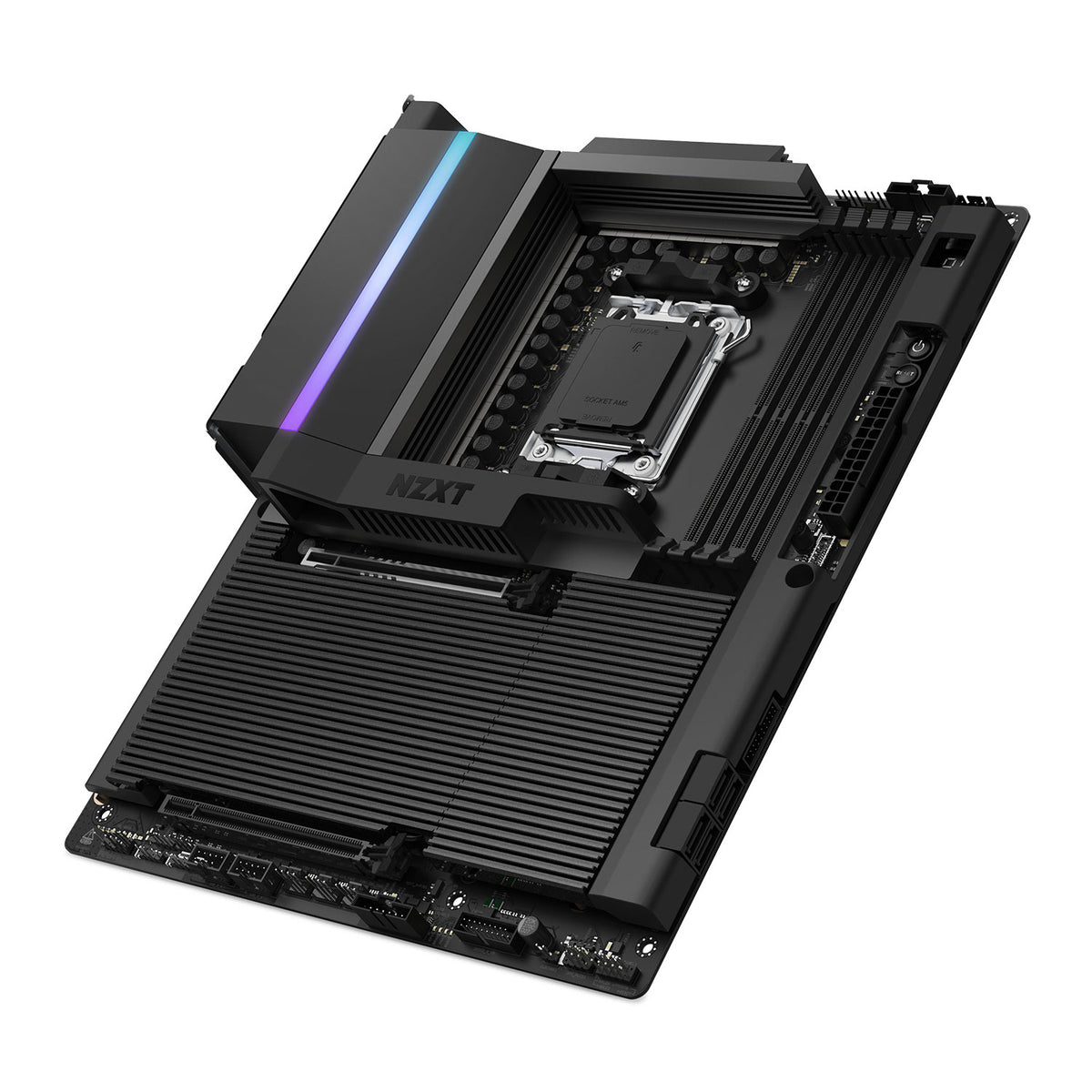 NZXT N9 X870E Gaming Wi-Fi 7 PCIe 5.0 DDR5 Black ATX Motherboard ...