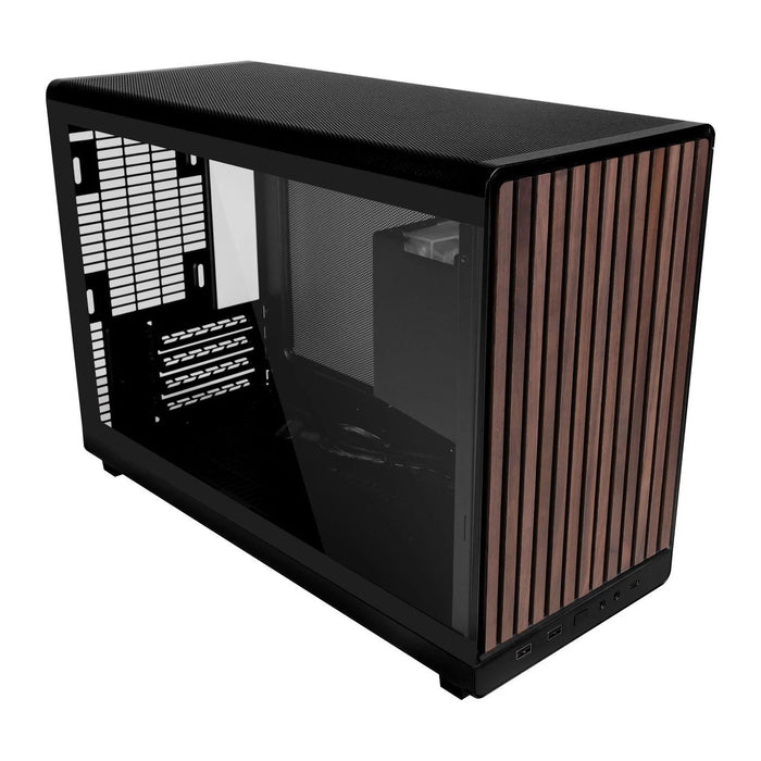 Lian Li Dan Cases A3-mATX Wood Glass Micro ATX Case Black