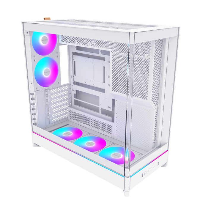 Montech HS02 PRO ARGB Reversible White ATX Case