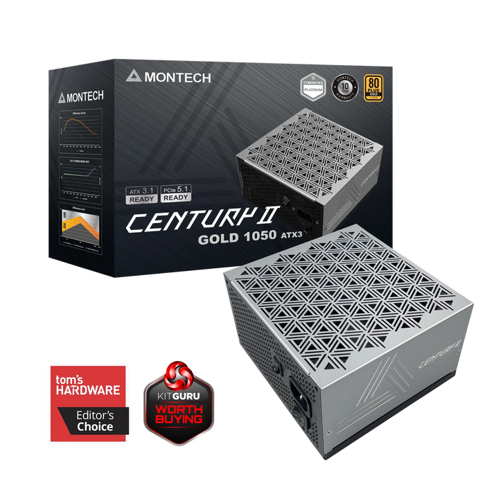 1050W Montech Century II ATX 3.1 Gold Modular PSU