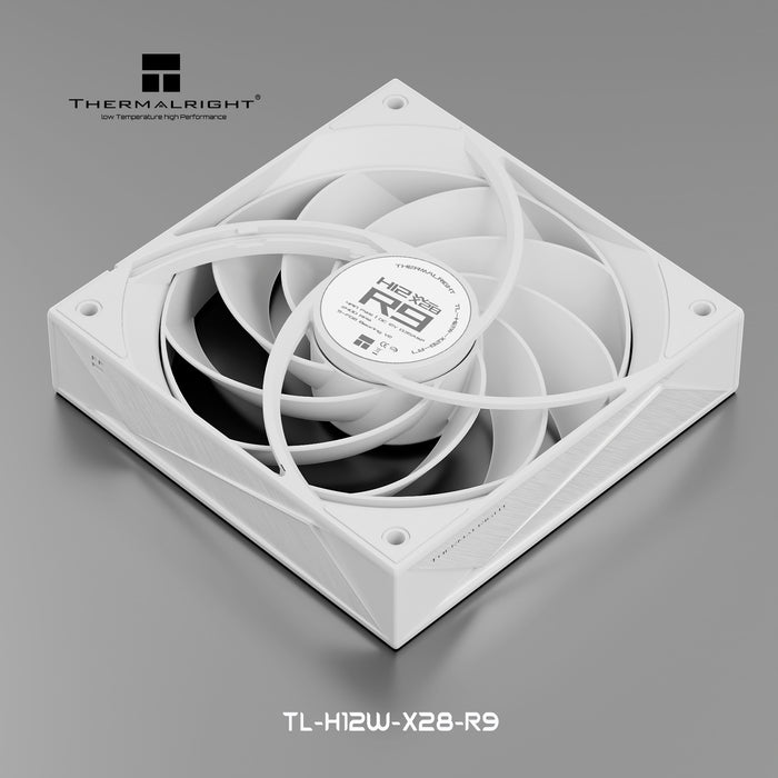 Thermalright TL-H12W-X28-R9 White 120mm PWM Fan