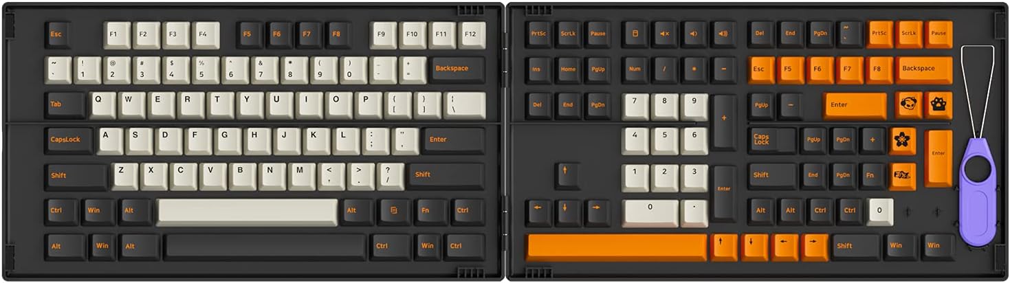 Akko Carbon Retro Cherry Profile PBT Keycaps