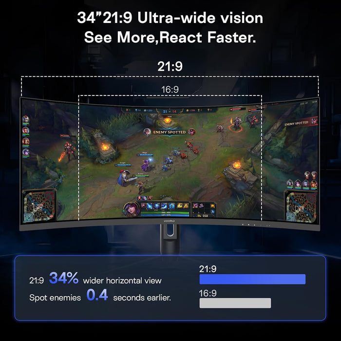 Koorui G3441XC 34" UWQHD 240Hz VA Monitor