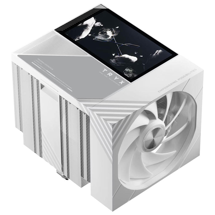 TRYX Turris T620 5.0-Inch LCD White Dual Tower Air Cooler