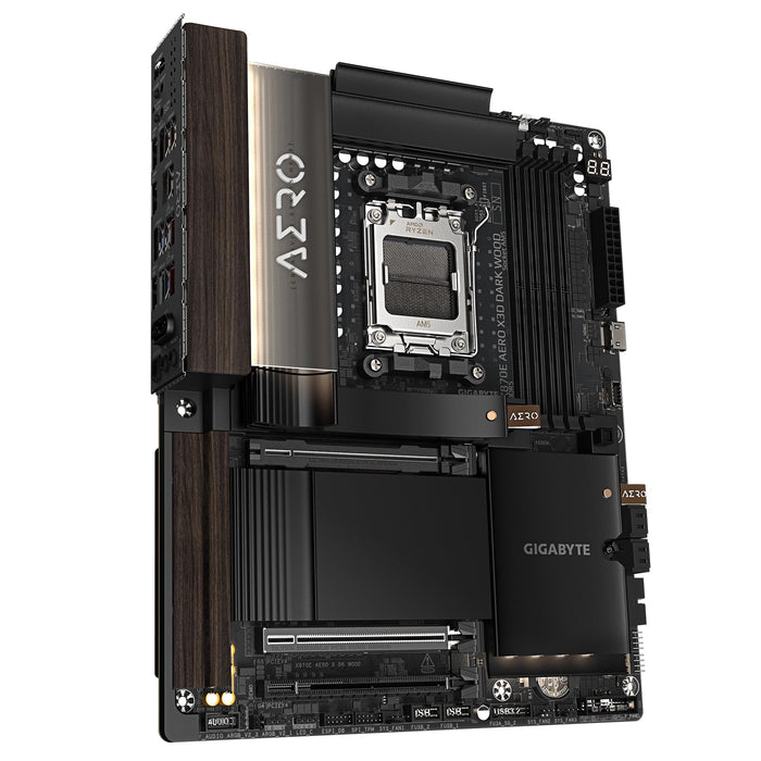 Gigabyte AERO X870E X3D DARK WOOD WIFI7 ATX AM5 Motherboard
