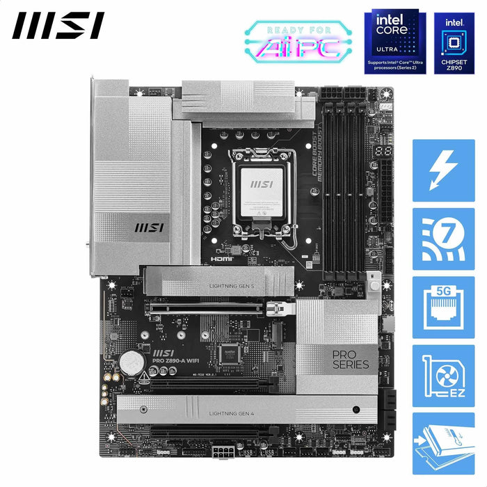 MSI PRO Z890-A WIFI ATX LGA 1851 Motherboard