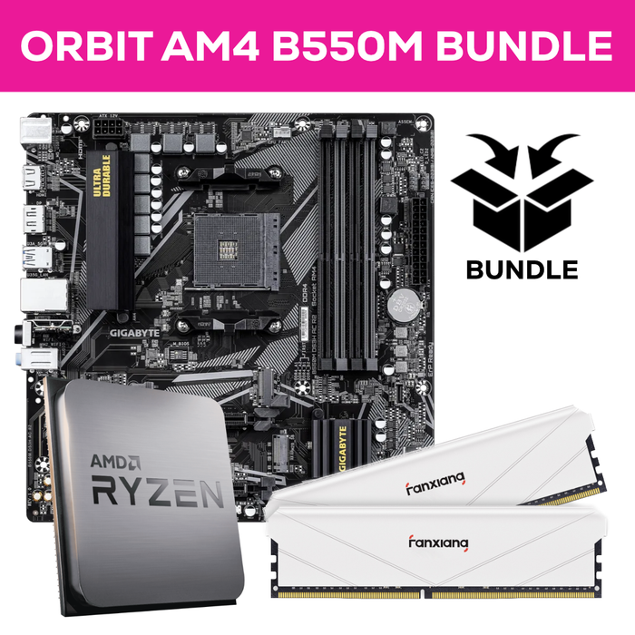 Orbit Ryzen AM4 Bundle - 32GB (2x16GB) 3200MHz DDR4 RAM & Gigabyte B550M DS3H AC R2