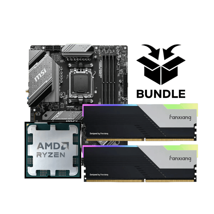 Orbit Ryzen AM5 X3D Bundle - 32GB (2x16GB) 6400MHz DDR5 RGB RAM & MSI B650 Gaming Plus WIFI