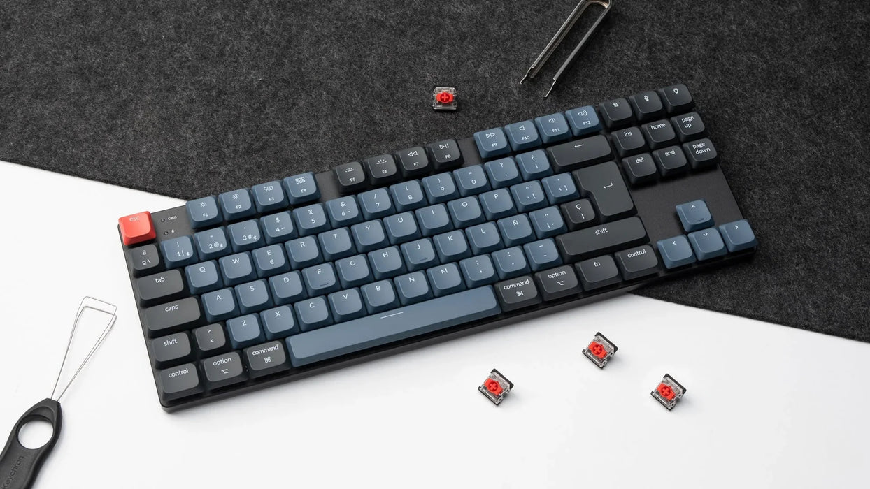 Keychron K1 Pro RGB TKL ISO UK Hot-Swap Low Profile Gateron Brown