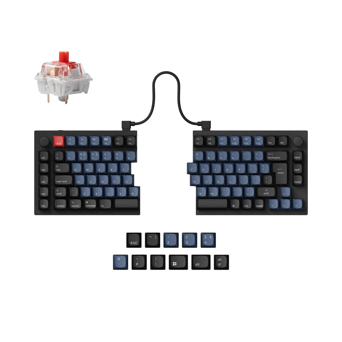 Keychron Q11 Knob Carbon Black RGB Split Ergo ISO UK K Pro Red