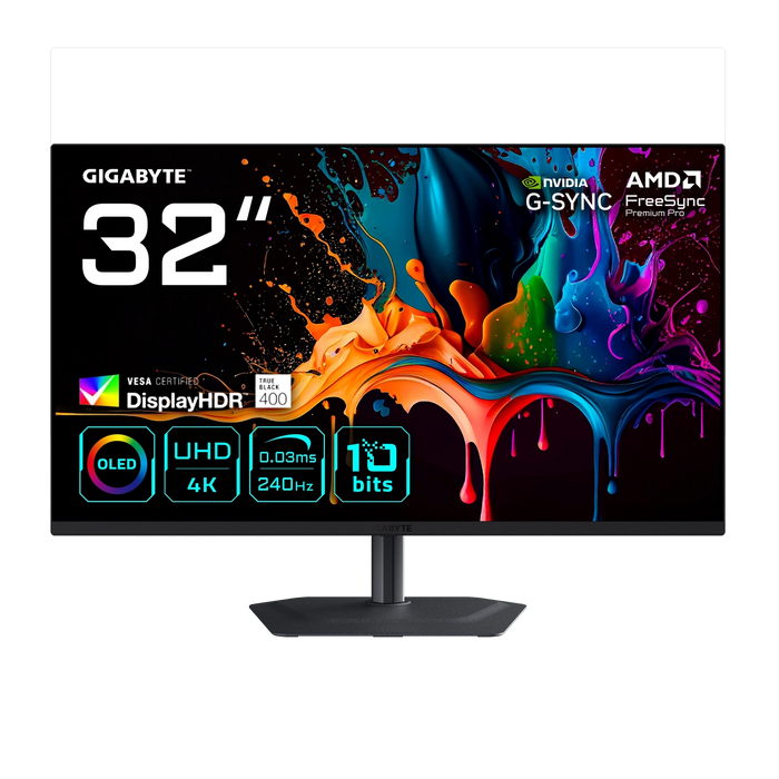 32" Gigabyte MO32U2 QD-OLED QHD 240HZ Gaming Monitor
