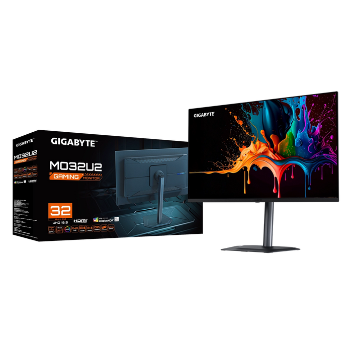 32" Gigabyte MO32U2 QD-OLED QHD 240HZ Gaming Monitor