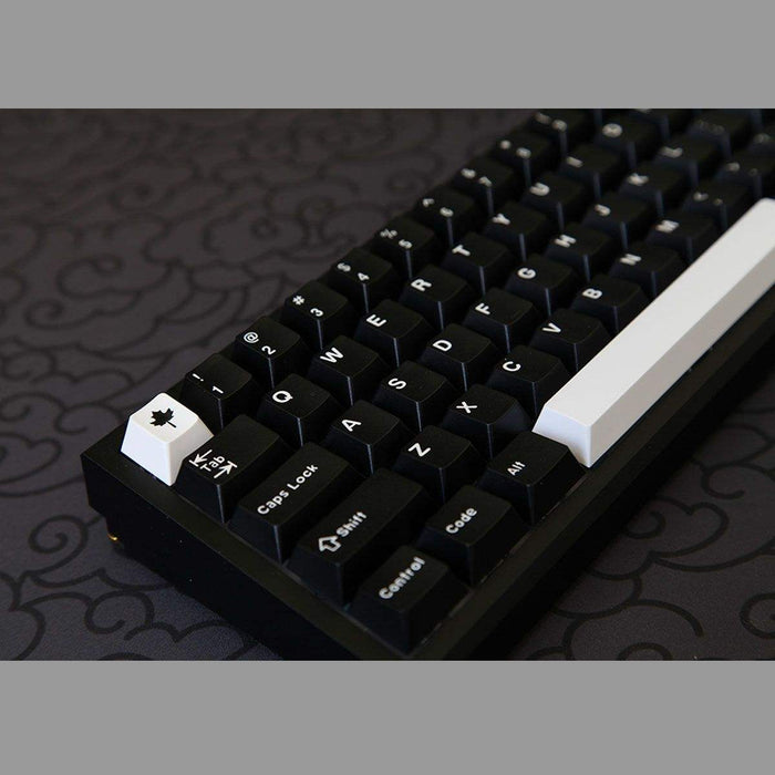 DaYe White on Black WOB Cherry Profile Doubleshot ABS Keycaps