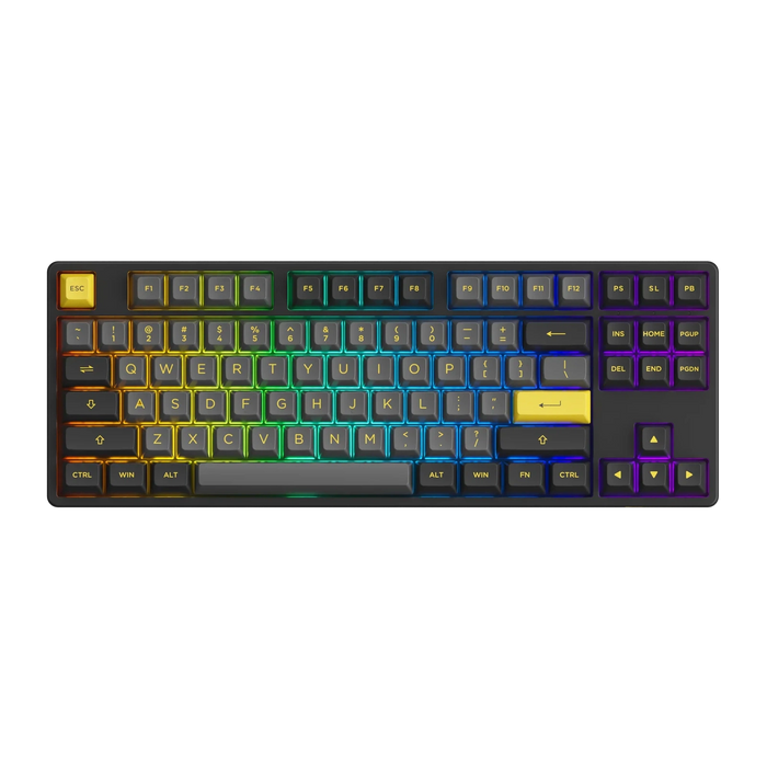 Akko 5087B Plus Black & Gold RGB TKL ANSI V3 Cream Yellow