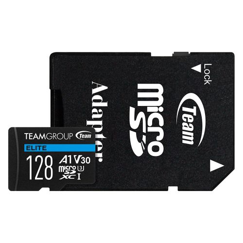 128GB Team Elite A1 MicroSDXC Card with SD Adapter