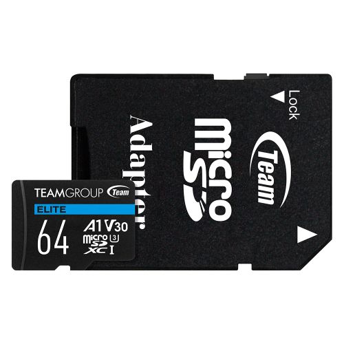 64GB Team Elite A1 MicroSDXC Card with SD Adapter
