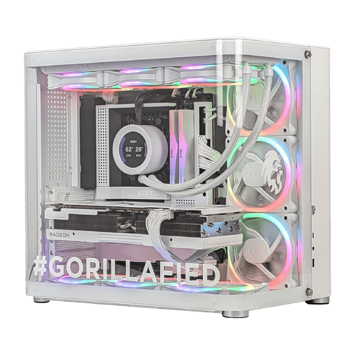 GORILLA2GO TK2 RGB White Same-Day Custom Gaming PC