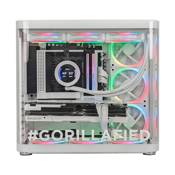 GORILLA2GO TK2 RGB White Same-Day Custom Gaming PC