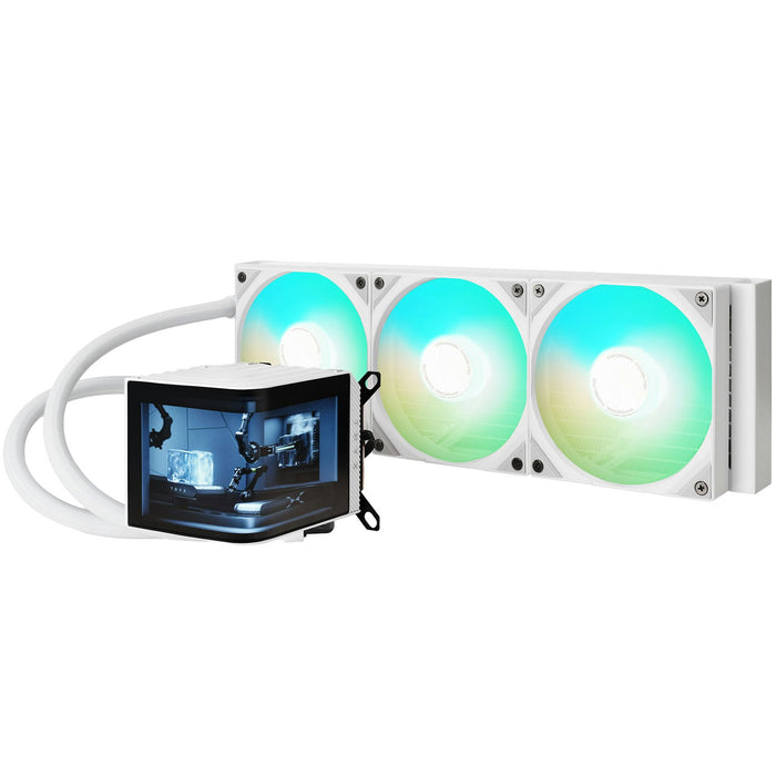 TRYX Panorama 360mm LCD White AIO Liquid Cooler