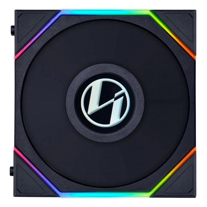 Lian-Li UNI FAN TL120 LCD Reverse Flow A-RGB Black 120mm Triple Pack