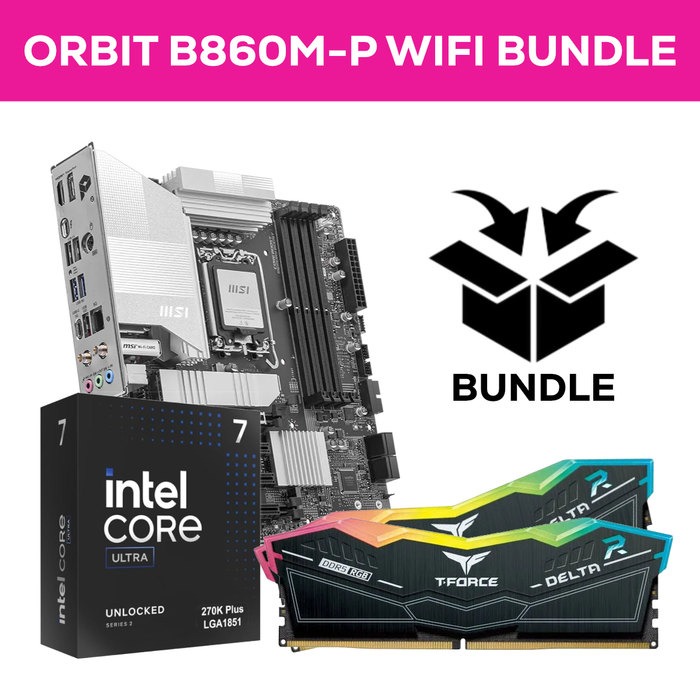 Orbit Intel B860M Bundle - 32GB (2x16GB) 7200MHz DDR5 RAM & MSI Pro B860M-P WIFI6E