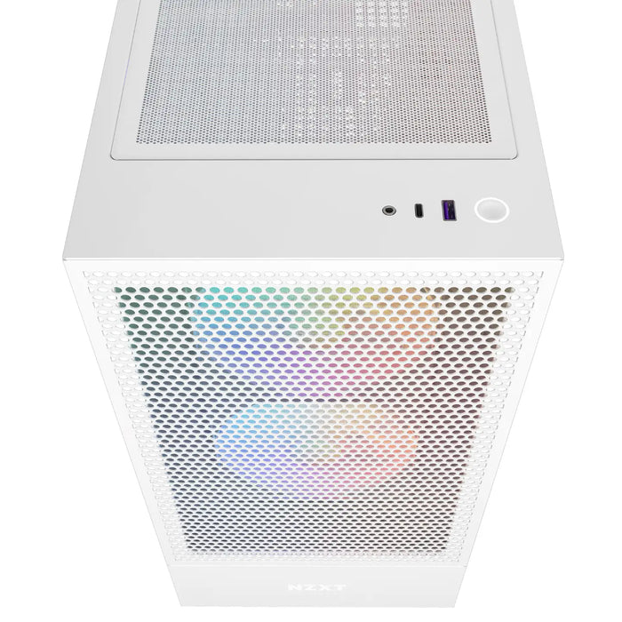 NZXT H5 Flow RGB White ATX Mid Tower PC Case